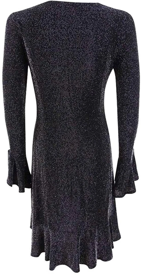 Vestido para mujer Karen Kane 252390 metálico Sienna plateado talla pequeña Foto 2 de 2