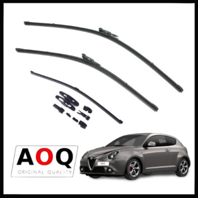Coppia Spazzole Tergicristallo Compatibili con ALFA ROMEO MITO - Misure 65 35 cm Tergicristalli per Parabrezza Anteriore Aero Flat Nuove