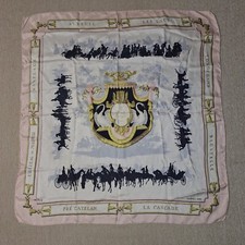 Authentic HERMES Silk Scarf Le Bois de Boulonge 1957 Made in France