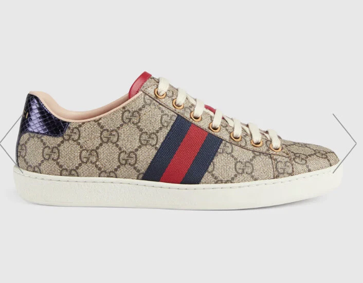 Baskets femme GUCCI Ace Supreme toile monogramme 39