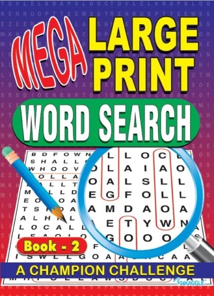 Word Search Mega Large Print Word Search Puzzle Books Adult or Kids - Image 4 of 4