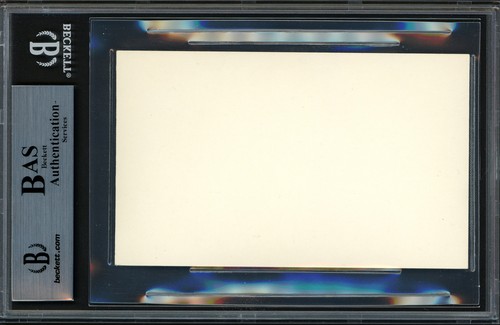Petey Sarron Autographed 3x5 Index Card Featherweight Champ Beckett 12516835 - Picture 2 of 2