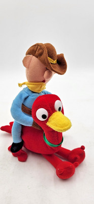 1999 CVS Stuffins Plush Cowboy/Ostrich Rudolph Christmas Ornaments Misfit Toys