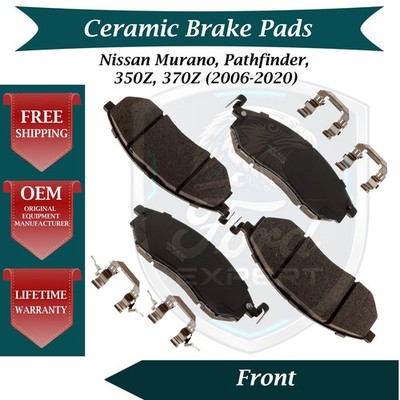 New OE Front Ceramic Brake Pads Kit For 2006-2020 Infiniti 9 Yr Warranty