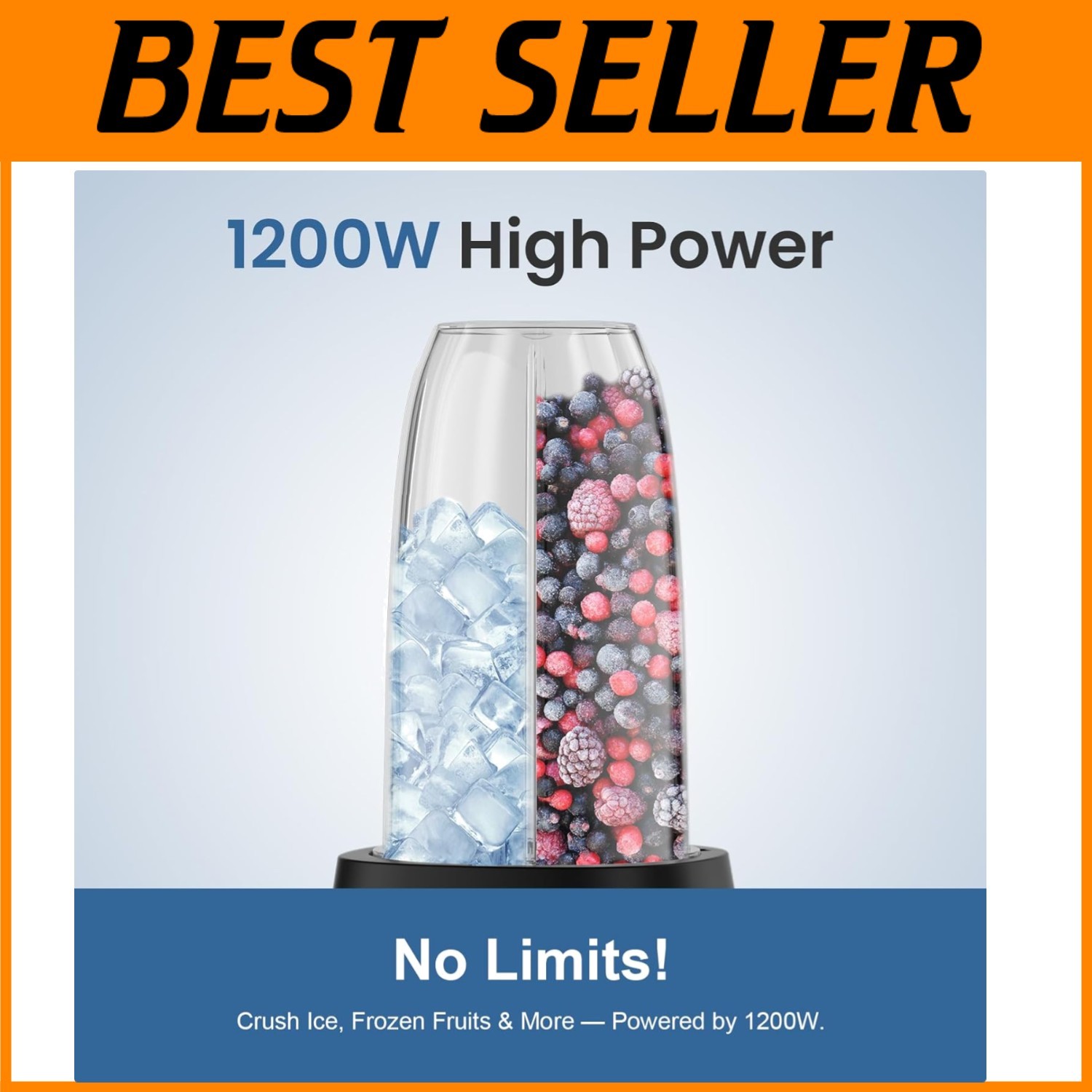 Easy-Clean Stainless Steel Blender