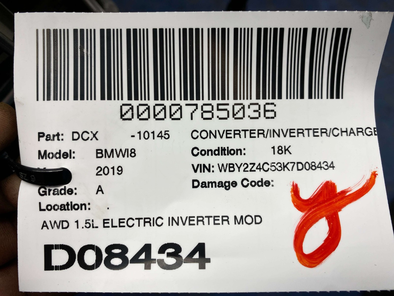 BMW i8 2019 Unit