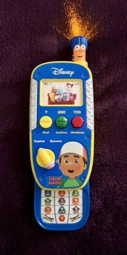 Handy Manny Manny's Learning Phone Spanish & English Disney V Tech ~ WORKS!!