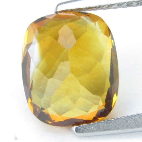 3.03Cts Shimmering Natural Citrine 9.8x8.2x6mm Cushion Cut Collection Gemstone - Picture 8 of 8