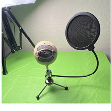 Blue Snowball iCE Gold USB Desktop Microphone w/ Adjustable Stand Pop Filter