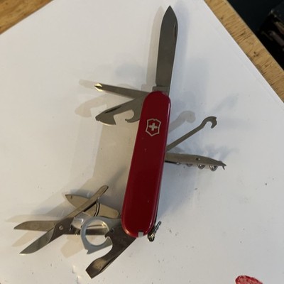 1980 1st VICTORINOX SWISS MADE STAINLESS, ''OFFICIER SUISSE'' Stamp Very Rare.