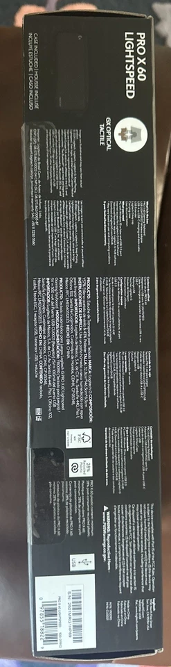 Logitech PRO X 60 LIGHTSPEED Keyboard w/ Case (920-011902) Sealed And Opened - Image 2 of 2