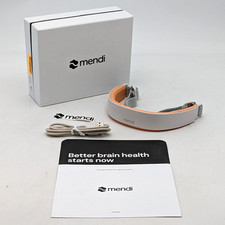 Mendi Adjustable Wellness Headband For Increasing Focus - Orange & White
