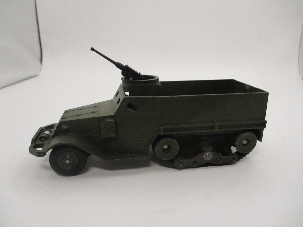 FRENCH DINKY TOYS #822 M3 ARMY HALFTRACK WITH MACHINE GUN RARE