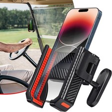 Benlari Magnetic Golf Cart Phone Holder with N52 Magnets - Fit for EZGO Black