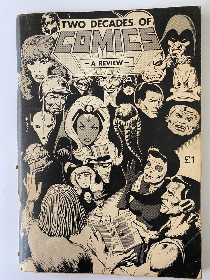 Very rare fanzine Two Decades of Comics 1981 early Brian Bolland cover - Image 1 of 1