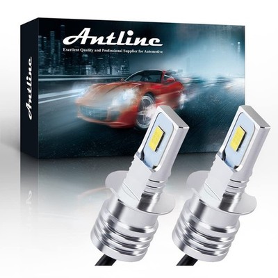 Antline Super Bright H3 H3LL LED Bulb 6000K White Version 3570 CSP-Chips LED ...