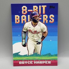 Bryce Harper -- 2025 Topps Series 1 Celebration 8-Bit Ballers #8B-5 -- Phillies
