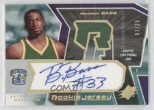 2005-06 SPx Auto Rookie Jersey Spectrum 7/25 Brandon Bass #143 Auto 3c7