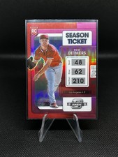 2022 Panini Chronicles Contenders Optic Pink  /50 #7 Reid Detmers RC Angels