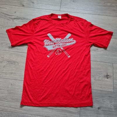 West Madison Little League Baseball T-Shirt Rot #7 Smart Motors S Sport-Tek