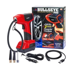 Tire Inflator 150 PSI Electric Air Compressor Portable Air Pump Car Bike LED Red