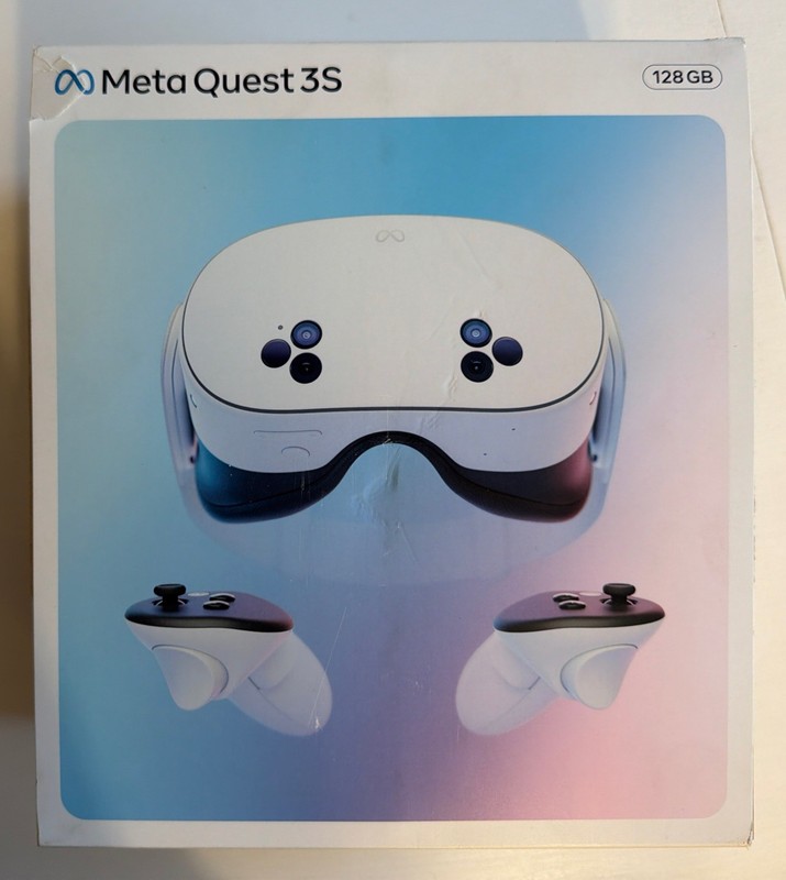 Meta Quest 3S 128GB All-in-One VR Headset with Controllers Virtual Reality NEW!