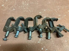 Altman C Clamp Heavy Duty Stage Studio Light Pipe Clamp Lighting Lamp Lot of 6