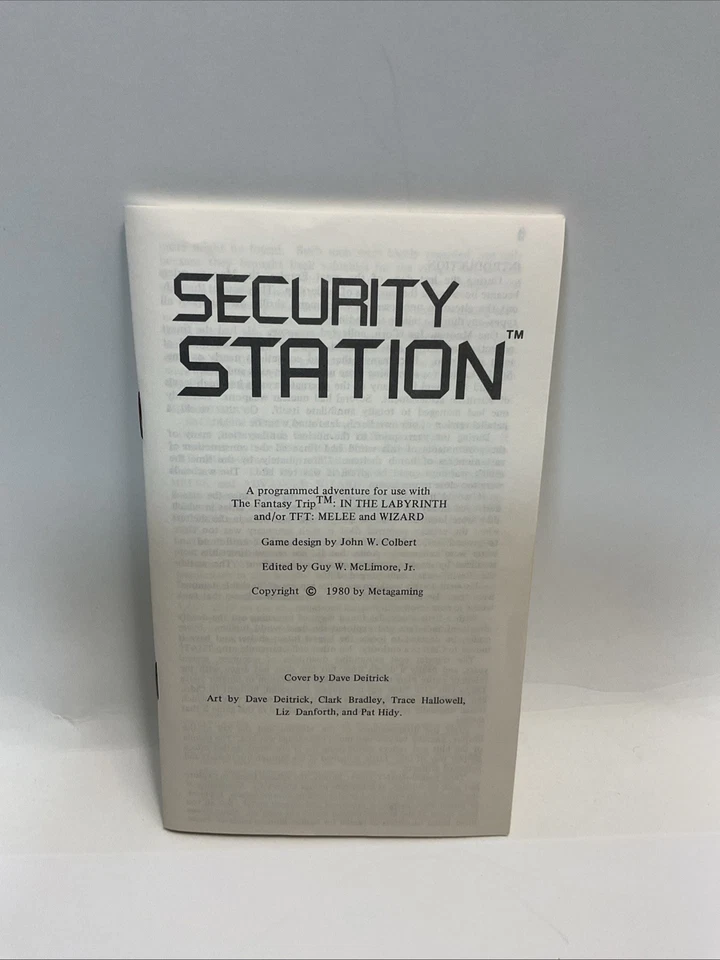 The Fantasy Trip SECURITY STATION MicroQuest #5 Metgaming 1980 - Box, Rules, Map - Image 3 of 4