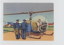 1957 Granose World Wide Visits Food Issue Bell Helicopter n1u