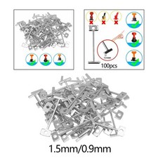 100 Pieces Steel Needle Nails for Floor And Wall Replacement, Tile Leveling Pins