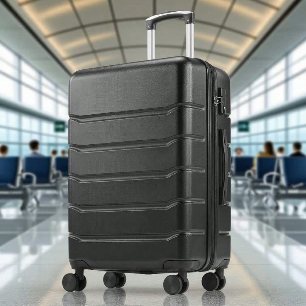 20 Inch Luggage, Expandable Hardside Suitcase With Spinner W