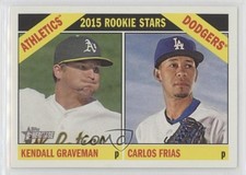 2015 Topps Heritage Rookie Stars Kendall Graveman Carlos Frias #392 b3e