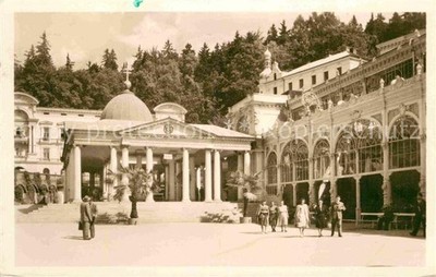 Mariánské Lázně Czech Republic Bohemia Colonnade Cross Fountain