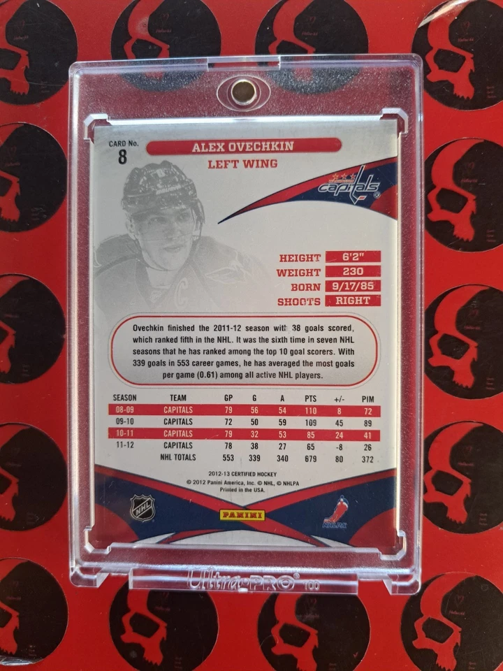 2012-13 Alexander Ovechkin Panini /99 Certified Mirror #8 Washington Capitals - Image 2 of 2