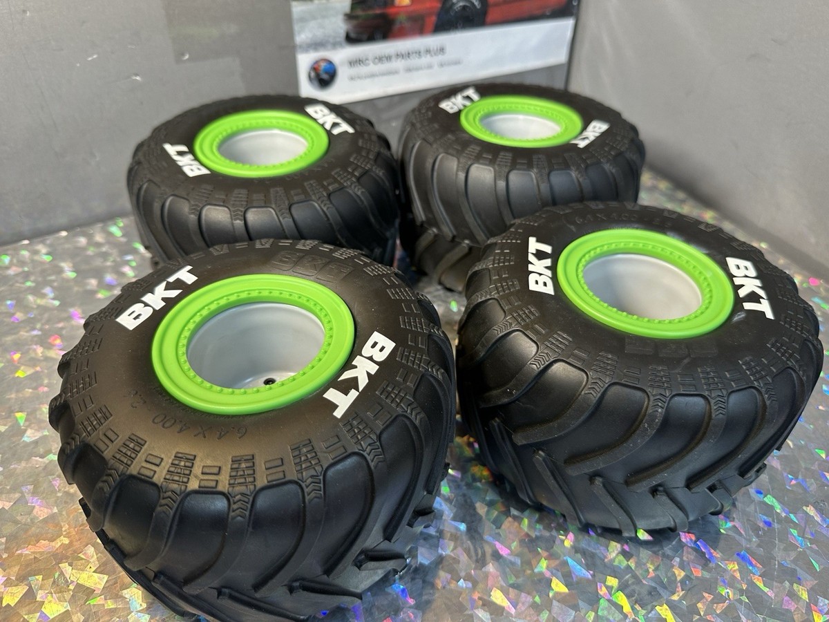 Losi 1818 BKT 2.6 MT Tires (4) set Premount Green LMT 2.0 17mm 1/8