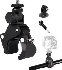 Action Camera Handlebar Clamp Mount for GoPro, Insta360, DJI, AKASO