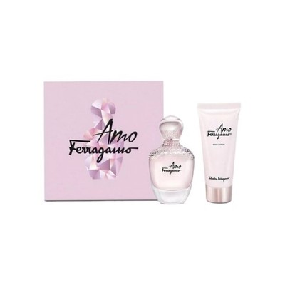 Salvatore Ferragamo Amo Eau De Parfum 2 PC Set  50ml 1.7 floz Body Lotion 100ml