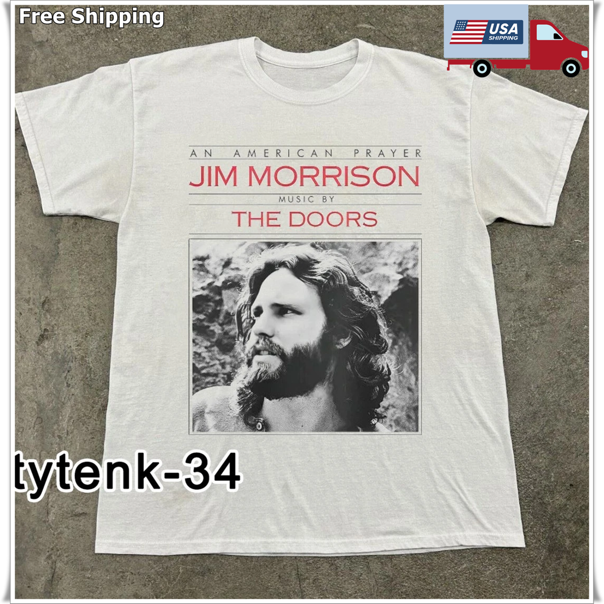 The Doors Jim Morrison Tシャツ 白 M ヴィンテージ Jim Morrison An American Prayer, The Doors Unisex White T-shirt