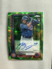 Topps 2025 Chrome Update Moises Ballesteros Cubs Rookie Auto Lava Refractor /125