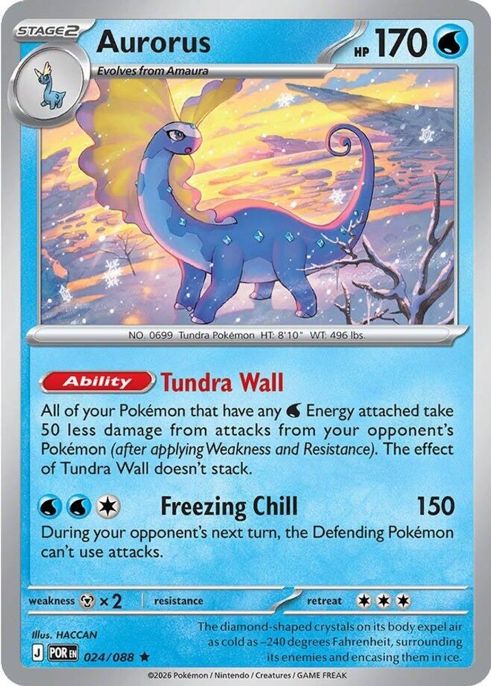 Aurorus - [POR - 024/088] - Holofoil - Rare - Pokemon - EN