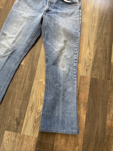Levi’s 646-0217 Flare Jeans Talon 42 size W35 L29 Vintage 70s Orange Tab*TORN - Picture 14 of 19