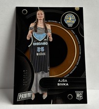 2025 Panini WNBA Player of the Day Ajsa Sivka /199 Orange RC9 ROOKIE Chicago Sky
