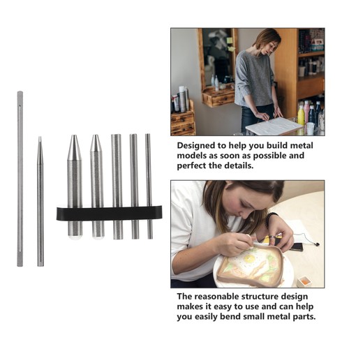 7pcs Metallo Puzzle Strumento Montaggio Metallo Fornisce Gioielli Fai da Te Kit - Foto 9 di 12