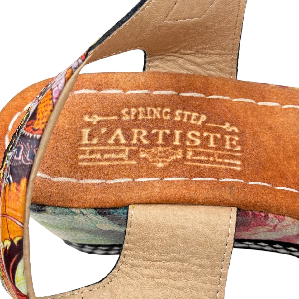 L'Artiste Spring Step Whimsy Sandal Vanille Camel Flavour SZ 40 9 Women's Pink - Image 3 of 4