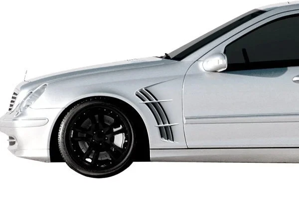 For Mercedes-Benz C350 06-07 W-1 Style Fiberglass Front Fenders Unpainted Foto 2 de 4