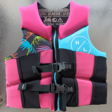 Hyperlite Youth Life Jacket Vest USCG Approved Pink/Blue/Black 55-88 lb