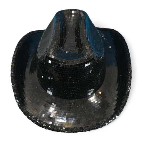 Black Mirror Ball Cowboy Hat Small/Medium 7¼ KBW