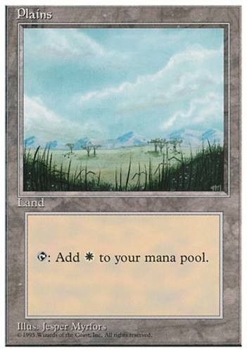 Basic Lands 10 MTG Plains (365), NM-Mint, English Fourth Edition