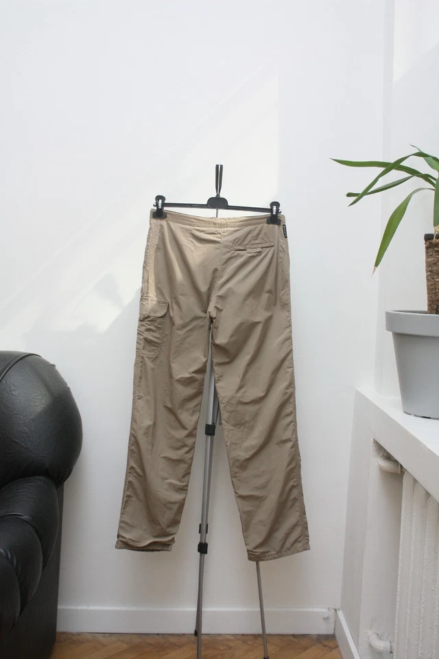 Pantalones cargo Armani Jeans vintage de nailon beige US4 Foto 3 de 4