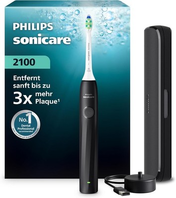 Philips Sonicare Series 2100 Elektrische Zahnbürste Schallzahnbürste Schwarz Box
